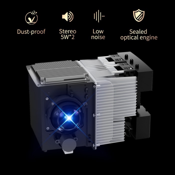 Máy Chiếu Mini KAW KP935, Hỗ Trợ Kết Nối WiFi, Bluetooth, Độ Phân Giải 1080P, Âm Thanh HIFI Sống Động