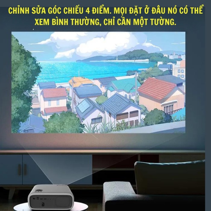 Máy Chiếu Mini KAW XMAX10, Xem Phim, Chơi Game, Thuyết Trình Tiện Lợi, Độ Sáng Tốt