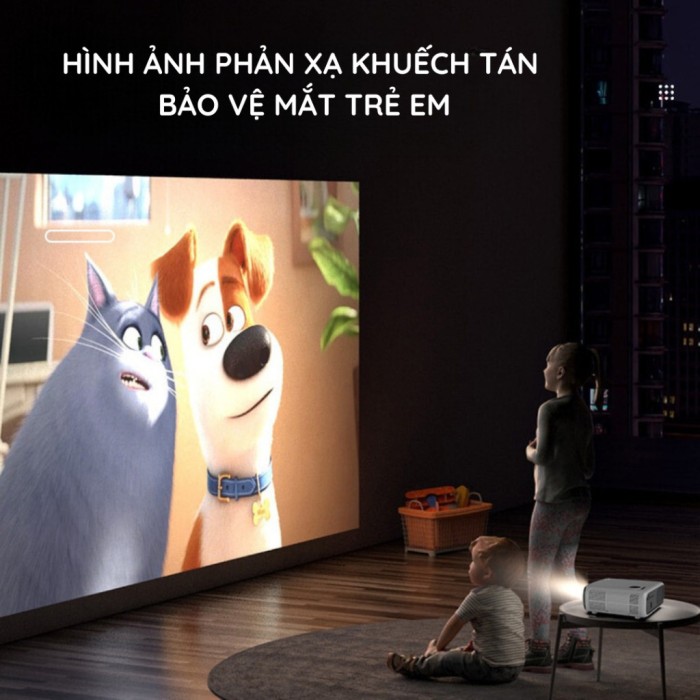 Máy Chiếu Mini KAW XMAX10, Xem Phim, Chơi Game, Thuyết Trình Tiện Lợi, Độ Sáng Tốt