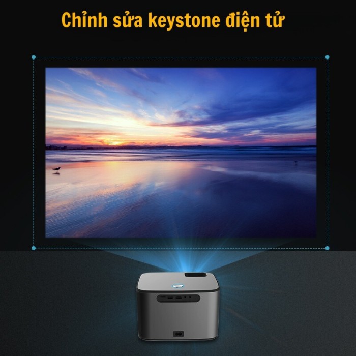 Máy chiếu Mini xem phim KAW KP980,Hỗ trợ 4K, Kết nối đa dạng,Hình ảnh sắc nét, Âm thanh sống động