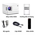 Máy chiếu Kaw K650 Plus, Tích hợp loa, Máy chiếu phim gia đình,  Đa năng, nhỏ gọn, Dễ dàng mang theo