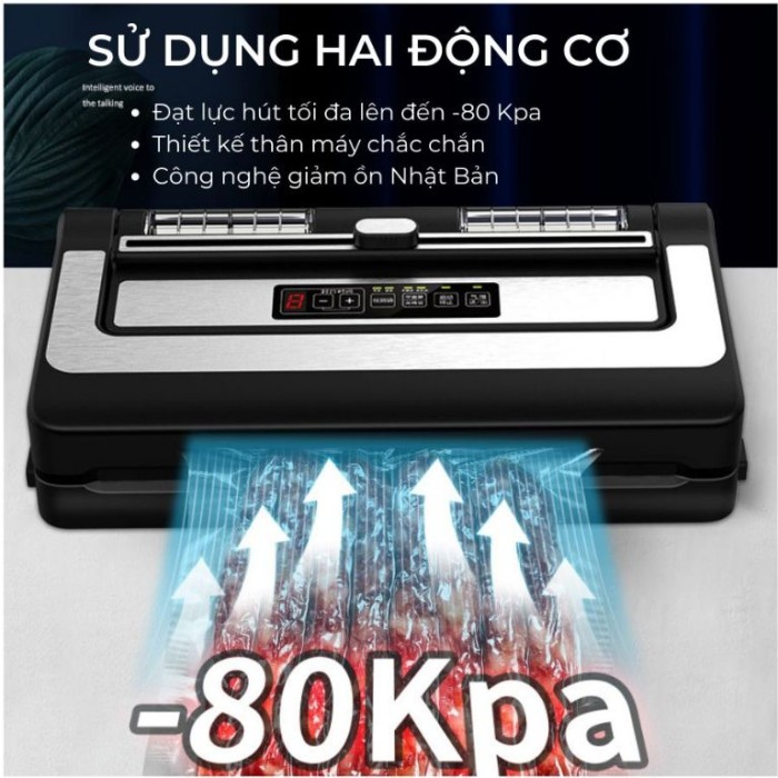 Máy Hút Chân Không PW300A - Bảo Quản Thực Phẩm Tươi Lâu, Chống Oxy Hóa