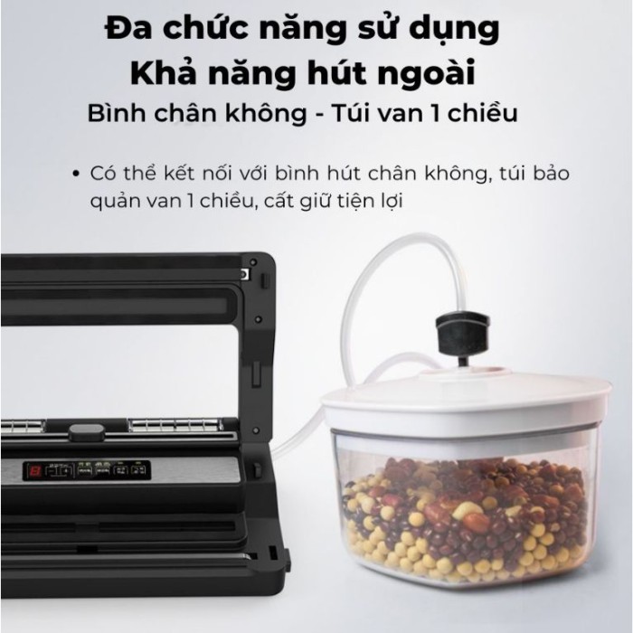 Máy Hút Chân Không PW300A - Bảo Quản Thực Phẩm Tươi Lâu, Chống Oxy Hóa