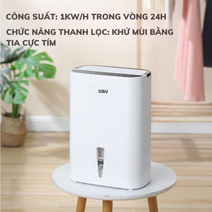 Máy Hút Ẩm Không Khí KAW K4L - Hút Ẩm Nhanh, Ngăn Nấm Mốc, Khử Mùi, Yên Tĩnh