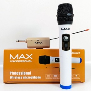 Micro Karaoke Không Dây MAX-21, Thiết Kế Gọn Nhẹ, Cầm Chắc Tay, Độ Bền Cao