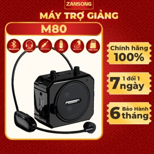 Loa Trợ Giảng Zansong M80, Âm Thanh Mạnh Mẽ, Thiết Kế Nhỏ Gọn, Dễ Dàng Mang Theo