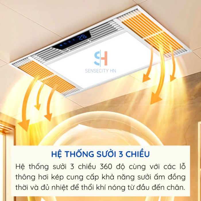 Quạt Sưởi Âm Trần 60x30 Luxury K60, Phong Cách Hiện Đại, Sưởi Ấm An Toàn, Dễ Lắp Đặt