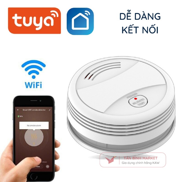 Thiết Bị Báo Khói Wifi Thông Minh PA-443W, Phát Hiện Khói Sớm, Bảo Vệ Gia Đình 24/7