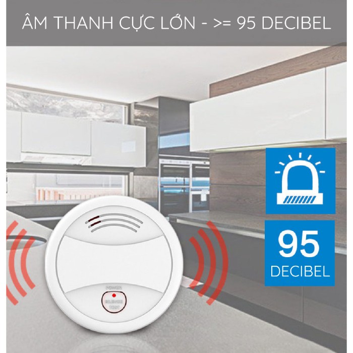 Thiết Bị Báo Khói Wifi Thông Minh PA-443W, Phát Hiện Khói Sớm, Bảo Vệ Gia Đình 24/7