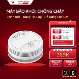 Thiết Bị Báo Khói Wifi Thông Minh PA-443W, Phát Hiện Khói Sớm, Bảo Vệ Gia Đình 24/7
