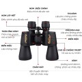 Ống Nhòm Hai Mắt Galileo 20x50, Quan Sát Tầm Xa, Hình Ảnh Chân Thực