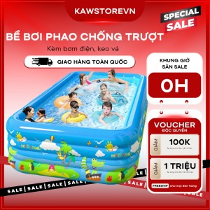 Bể Bơi Phao 1m2 Cho Bé, Nhỏ Gọn, Phù Hợp Mọi Không Gian, Giá Ưu Đãi
