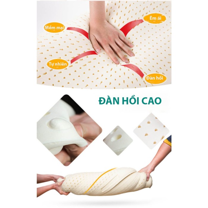 Gối Cao Su Non KAW cho Văn Phòng, Hỗ Trợ Cột Sống, Ngủ Ngon Tại Bàn Làm Việc