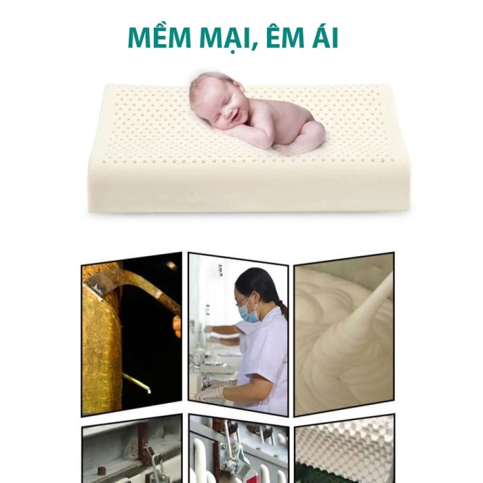 Gối Cao Su Non KAW cho Văn Phòng, Hỗ Trợ Cột Sống, Ngủ Ngon Tại Bàn Làm Việc