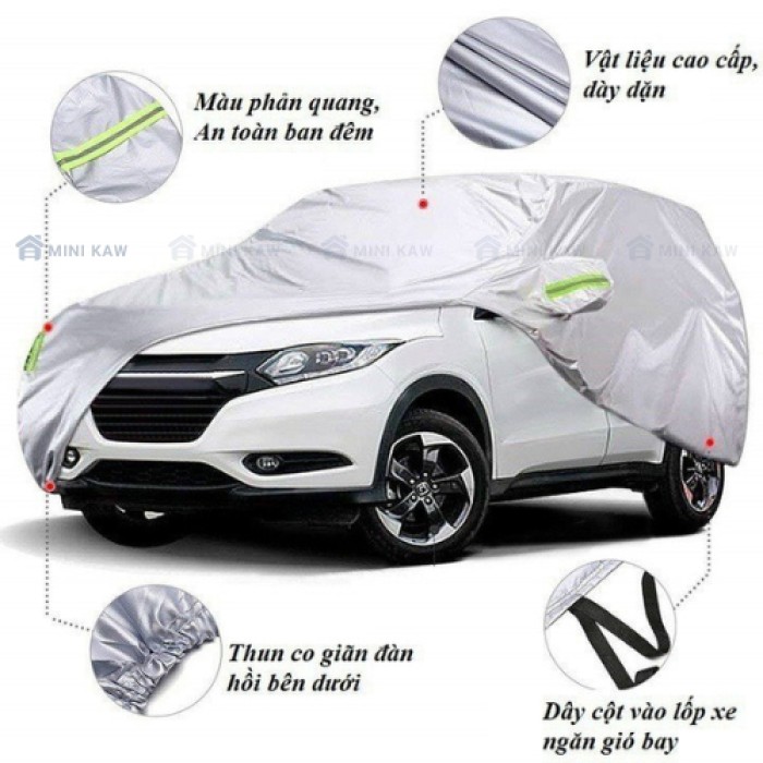 Bạt Phủ Xe Ô Tô KAW – Thiết Kế Thông Minh, Dễ Dàng Sử Dụng, Phù Hợp Mọi Loại Xe