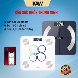 Cân Sức Khỏe Thông Minh KAW, Theo Dõi 12 Chỉ Số Cơ Thể, Sức Khỏe Toàn Diện