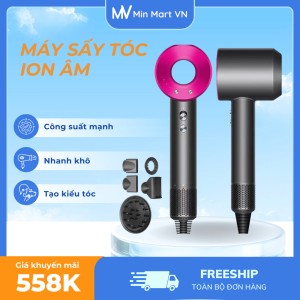 Máy Sấy Tóc ION ÂM KAW, Sấy Khô Nhẹ Nhàng, Không Làm Tổn Thương Tóc