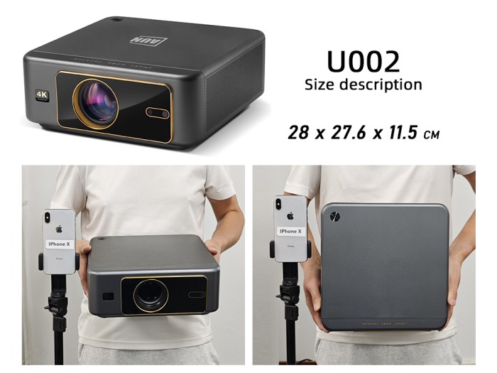 Máy Chiếu KAW U002 Android 12, Giao Diện Mới, Ứng Dụng Đa Dạng, Dễ Dàng Sử Dụng