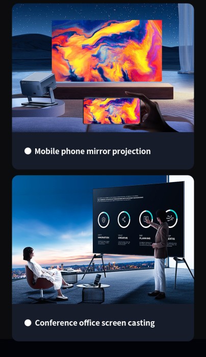 Máy Chiếu 4K KAW C8 Pro, Hình Ảnh Sống Động, Chi Tiết Tuyệt Đỉnh Chuẩn 4K