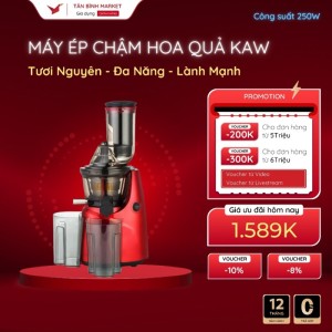 Máy Ép Chậm Công Nghiệp KAW 250W, Ép Nhanh, Kiệt Nước, Giữ Trọn Vitamin