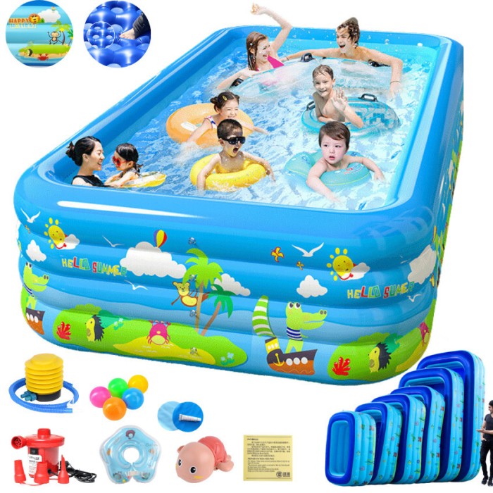 Bể Bơi Phao KAW 180cm, Thiết Kế An Toàn, Chất Liệu Cao Cấp,Rộng Rãi Cho Bé