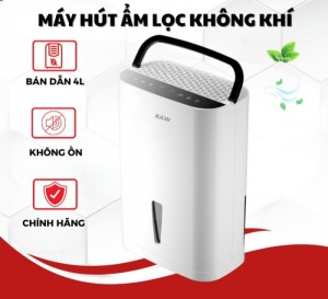 Máy Hút Ẩm KAW 4L, Máy hút ẩm gia đình dung tích lớn, Công nghệ Nhật Bản